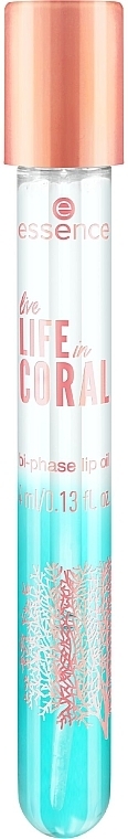 Zweiphasen-Lippenöl - Essence Live Life In Coral Bi-phase Lip Oil — Bild N2