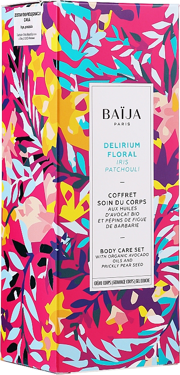Körperpflegeset - Baija Delirium Floral (Körpercreme 75ml + Duschgel 100ml + Körperpeeling 60g) — Bild N1