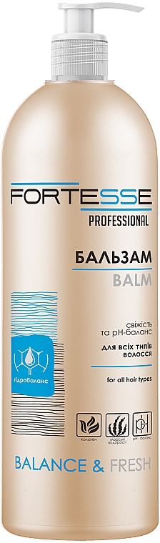 Haarspülung mit Spender - Fortesse Professional Balance & Fresh Balm — Bild N1