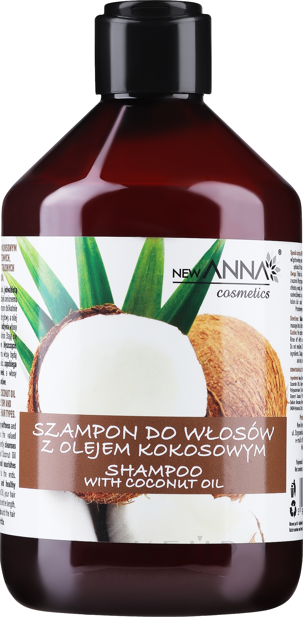 Haarshampoo mit Kokosöl - New Anna Cosmetics Hair Shampoo With Coconut Oil — Bild 500 ml