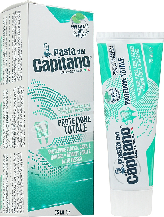 Intensiv schützende Zahnpasta - Pasta Del Capitano Dentifricio Protezione Totale — Bild N1