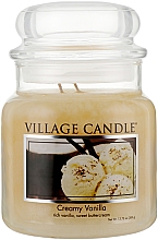 Düfte, Parfümerie und Kosmetik Duftkerze im Glas Vanillecreme - Village Candle Creamy Vanilla