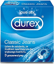 Düfte, Parfümerie und Kosmetik Kondome 3 St. - Durex Classic Jeans
