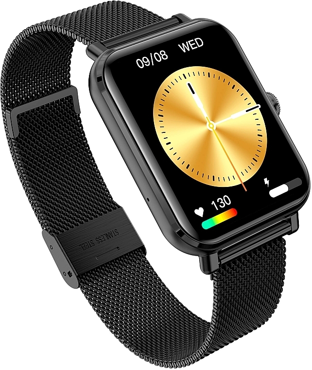 Smartwatch schwarz Metall - Garett Smartwatch GRC Classic  — Bild N3