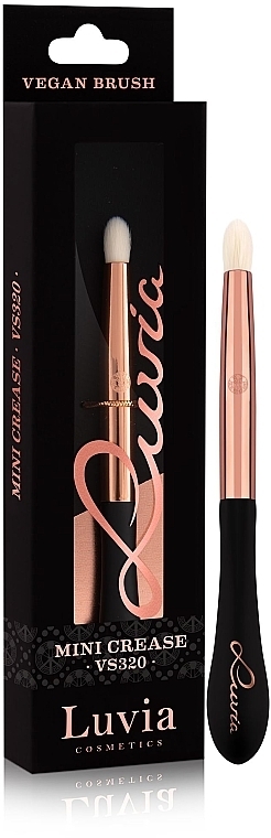 Lidschattenpinsel VS320 schwarz mit Roségold - Luvia Cosmetics Mini Crease Black Rose Gold — Bild N1