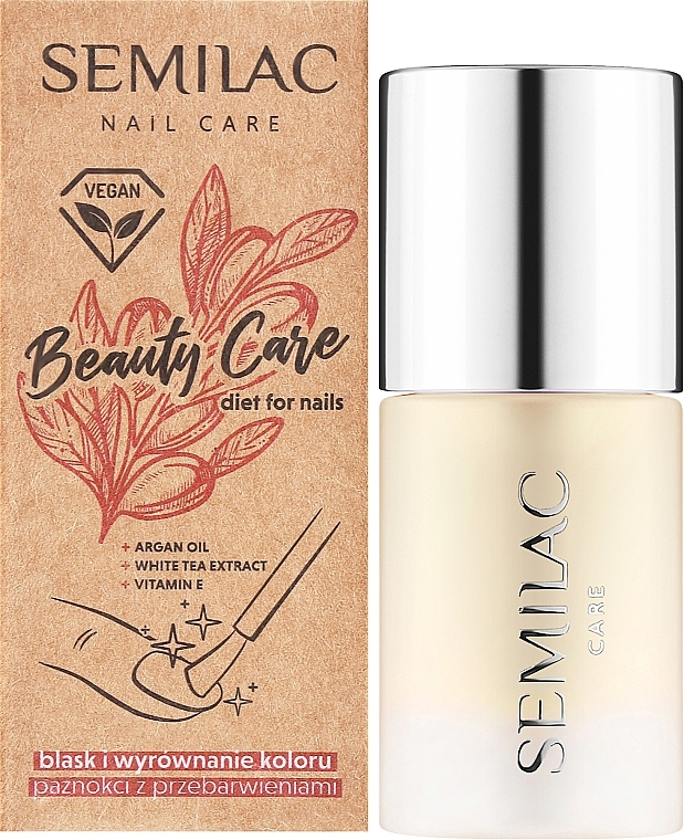 Nagelpflege mit Arganöl und Weißem Tee-Extrakt - Semilac Beauty Care — Bild N2