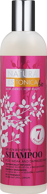 Shampoo für kraftloses geschädigtes Haar "Sieben Vorteile" - Natura Estonica Seven Benefits Shampoo — Bild N1