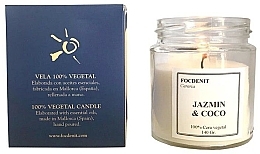 Duftkerze im Glas - Focdenit 100% Vegetal Candle Jazmin & Coco — Bild N1