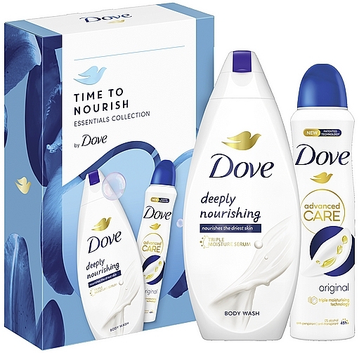 Körperpflegeset - Dove Essentials Collection (Duschgel 250ml + Deodorant 150ml) — Bild N1