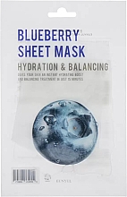 Tuchmaske für das Gesicht mit Heidelbeerextrakt - Eunyul Blueberry Hydration & Balancing Sheet Mask — Bild N1