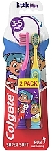 Babyzahnbürsten-Set, gelb/rosa - Colgate Kids Super Soft Toothbrush — Bild N1