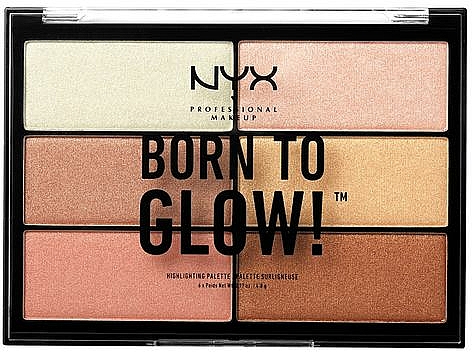 Highlighter-Palette - NYX Professional Makeup Professional Born to Glow Highlighting Palette