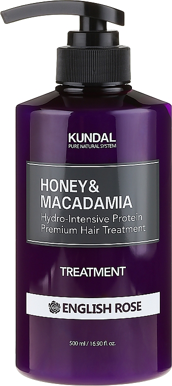 Feuchtigkeitsspendende Haarspülung mit englischer Rose - Kundal Honey & Macadamia Treatment English Rose — Bild N2