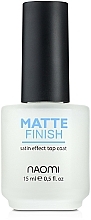 Düfte, Parfümerie und Kosmetik Nagelüberlack mit Satin-Matt-Effekt - Naomi Matte Finish