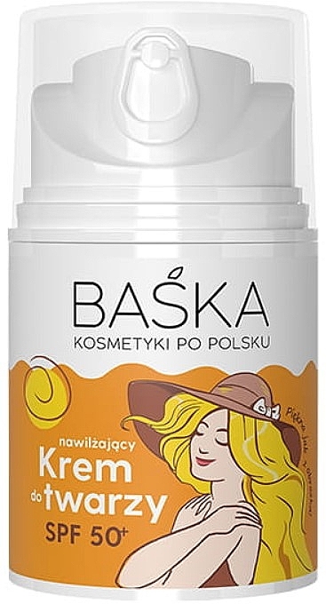 Feuchtigkeitsspendende Gesichtscreme SPF 50 - Baska  — Bild N1