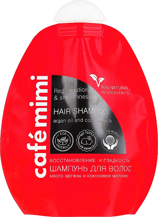 Regenerierendes und glättendes Shampoo mit Arganöl und Kokosmilch - Le Cafe de Beaute Cafe Mimi Hair Shampoo