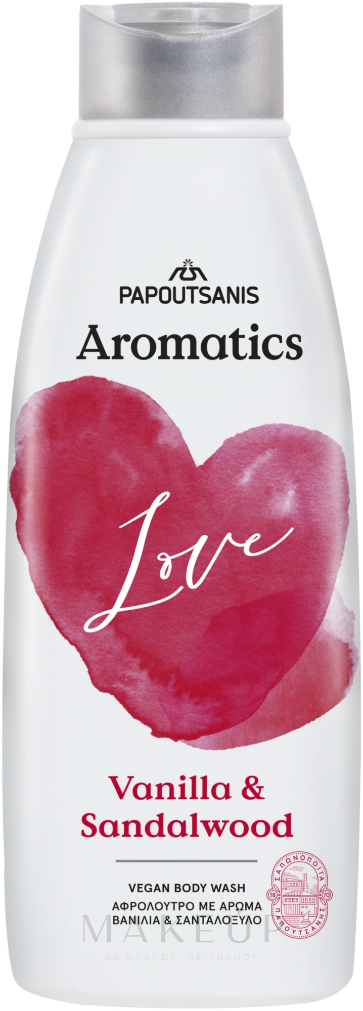 Duschgel Love - Papoutsanis Aromatics Shower Gel — Bild 600 ml