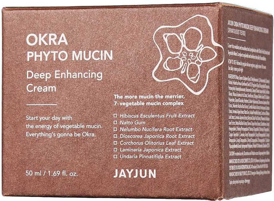 Intensive Gesichtscreme - Jayjun Okra Phyto Mucin Deep Enhancing Cream — Bild N2