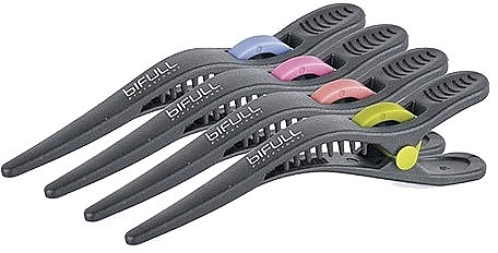 Haarspange 10 cm - Bifull Professional Black Separation Tweezers — Bild N1