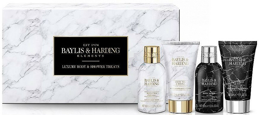 Körperpflegeset - Baylis & Harding Elements Luxury Body Shower Treats (Duschgel 2x100ml + Körperlotion 2x50ml) — Bild N1