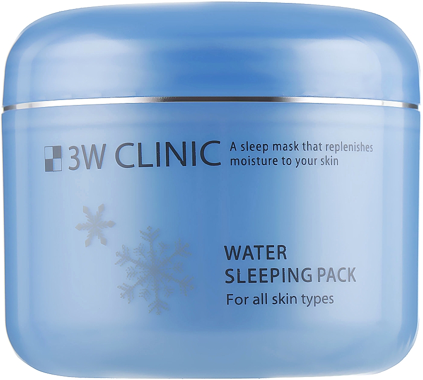 Feuchtigkeitsspendende Nachtmaske für trockene Haut - 3W Clinic Water Sleeping Pack — Bild N2