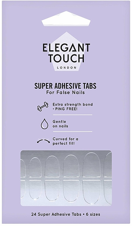 Superklebende Tabs für falsche Nägel - Elegant Touch Super Adhesive Tabs — Bild N1