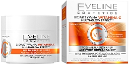 Aufhellende und verjüngernde Gesichtscreme mit Vitamin C - Eveline Cosmetics Vit C Face Cream — Bild N1