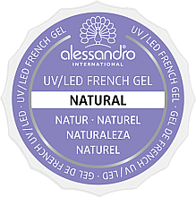 Nagelgel - Alessandro International French Gel Natural White — Bild N1
