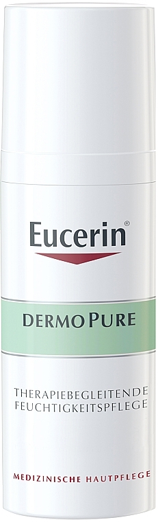 Intensiv feuchtigkeitsspendende Creme für durch Aknetherapie ausgetrocknete und irritierte Haut - Eucerin Dermo Pure Skin Adjunctive Soothing Cream — Bild N1