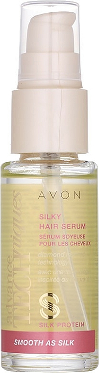 Glättendes Haarserum mit Seidenprotein - Avon Advance Techniques Smooth As Silk Serum — Bild N1