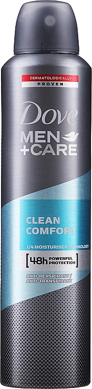 Deospray Antitranspirant - Dove Clean Comfort Men Anti-Perspirant Deodorant — Bild N1