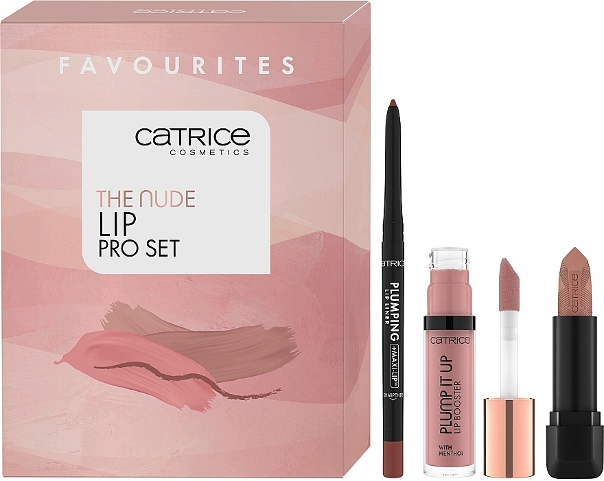 Make-up Set - Catrice The Nude Lip PRO Set (Lippenbooster 3.5ml + Lipliner 0.3g + Lippenstift 3.5g)  — Bild N1