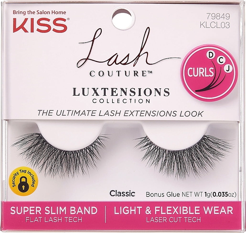 Künstliche Wimpern - Kiss Lash Couture LuXtensions Eyelash Band Classic  — Bild N1