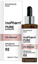 Düfte, Parfümerie und Kosmetik Lifting-Gesichtsserum mit 2% Retinol - InoPharm Pure Elements 2% Retinol Lifting Serum