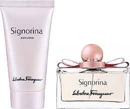 Salvatore Ferragamo Signorina  - Duftset (Eau de Parfum 30ml + Körperlotion 50ml)  — Bild N2