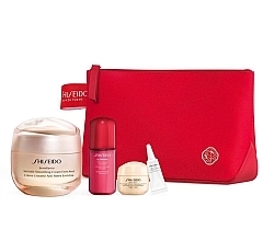 Düfte, Parfümerie und Kosmetik Set 5 St. - Shiseido Benefiance Smoothing Cream Enriched Pouch Set