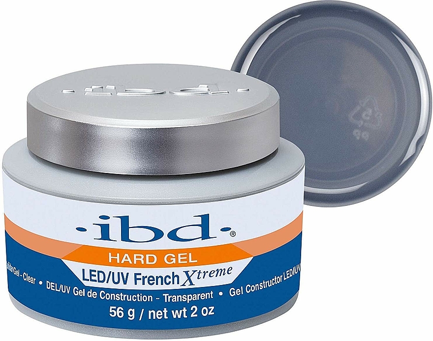 LED/UV Aufbaugel transparent - IBD Hard Gel LED/UV French Xtreme Clear — Bild N2