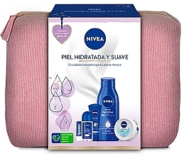 Düfte, Parfümerie und Kosmetik Set 6 St. - Nivea Hydrated And Soft Skin Bag