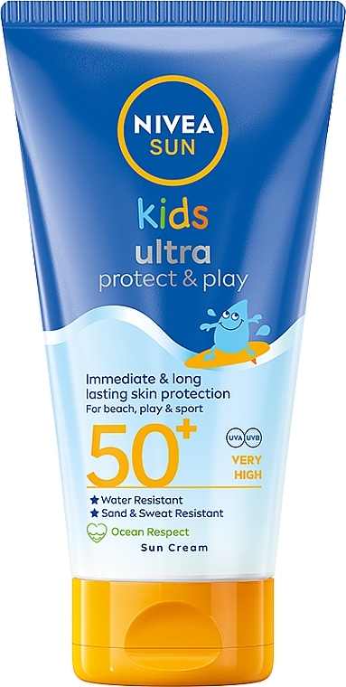 Wasserfeste Sonnenschutzcreme für Kinder - Nivea Sun Kids Ultra Protect & Play Sun Cream SPF50+ — Bild N1