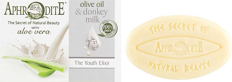 Olivenseife mit Eselsmilch und Aloe-Vera-Aroma - Aphrodite Advanced Olive Oil & Donkey Milk — Bild N2