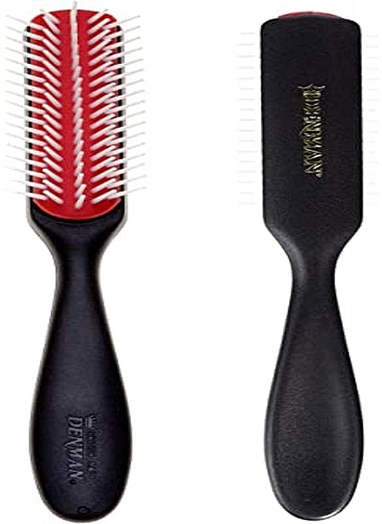 Haarbürste D143 schwarz mit rot - Denman Small Styling Brush — Bild N1