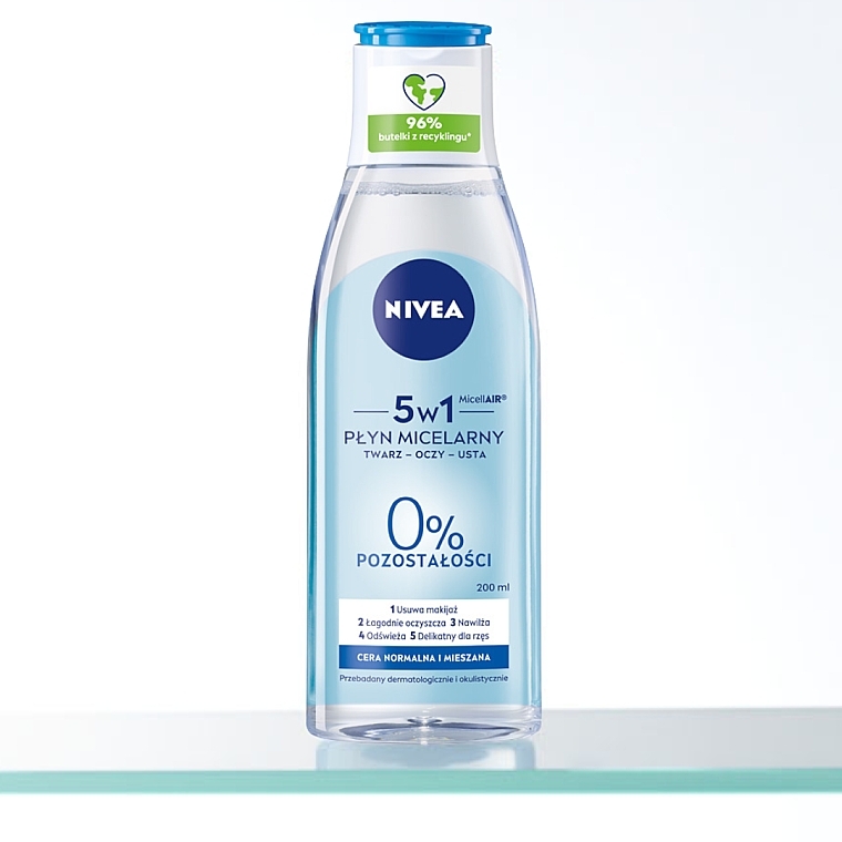 Erfrischendes Mizellenwasser 3in1 für normale und Mischhaut - NIVEA Micellar Refreshing Water — Foto N3