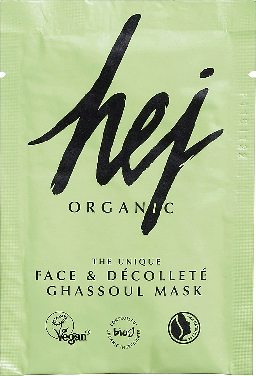 Reinigende Gesichtsmaske mit marokkanischer Tonerde - Hej Organic Face & Body Ghassoul Mask — Bild N1