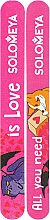 Düfte, Parfümerie und Kosmetik Nagelfeilenset für Natur- und Kunstnägel 180/220 - Solomeya All You Need Is Love 180/220