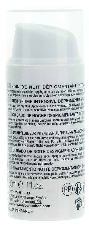 Nachtcreme für das Gesicht gegen Pigmentflecken - Noreva Laboratoires Exfoliac Trio White Night-time Intensive Depigmenting Care — Bild N2