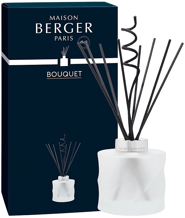 Parfümzerstäuber ohne Füllung 222 ml weiß  - Maison Berger Spiral Bouquet Reed Diffuser Without Scent  — Bild N1