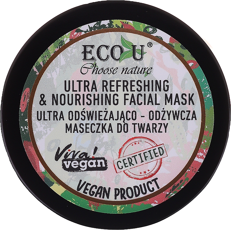 Erfrischende und nährende Gesichtsmaske - Eco U Choose Nature Ultra Refreshing&Nourishing Face Mask — Bild N1