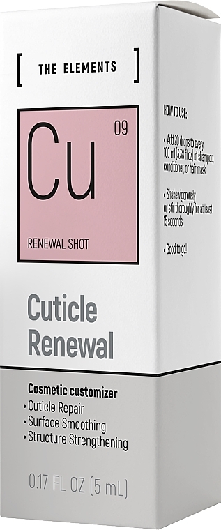 Komplex zur Regeneration der Haarspitzen  - Pharma Group Laboratories The Elements Cuticle Renewal  — Bild N2