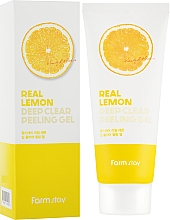 Düfte, Parfümerie und Kosmetik Tiefenreinigendes Gesichtspeeling-Gel - FarmStay Real Lemon Deep Clear Peeling Gel