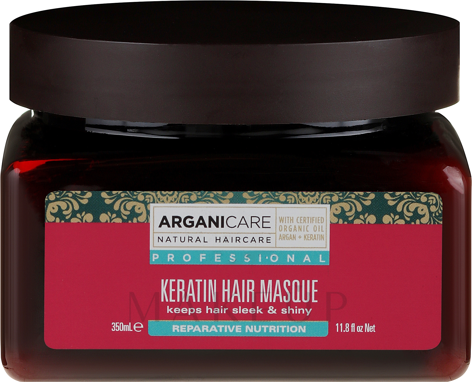 Pflegende Keratinmaske für trockenes Haar - Arganicare Keratin Hair Mask — Bild 350 ml